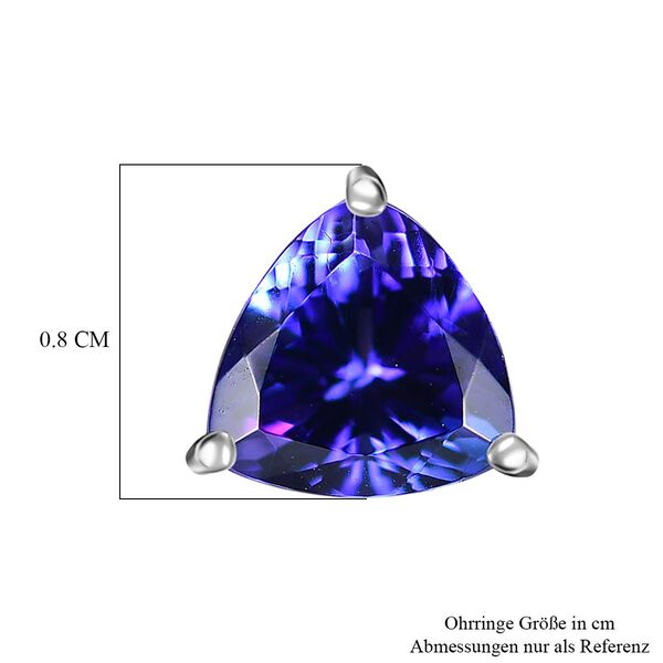 RHAPSODY AAAA Tansanit Ohrringe in 950 Platin - 2,33 ct. image number 6