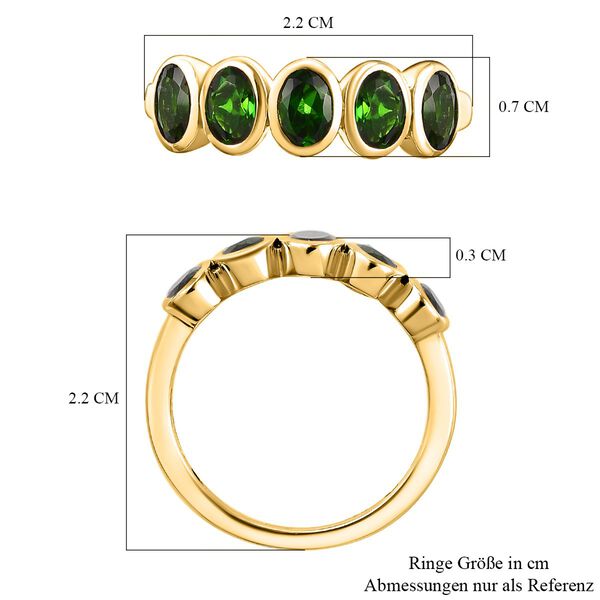 Natürlicher Chromdiopsid-Ring - 1,23 ct. image number 7