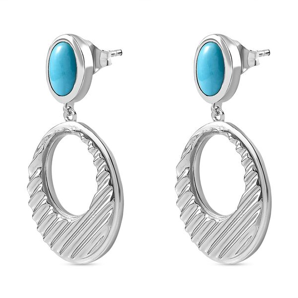 Royal Bali Kollektion- Sleeping Beauty Türkis-Ohrringe - 1,40 ct. image number 4