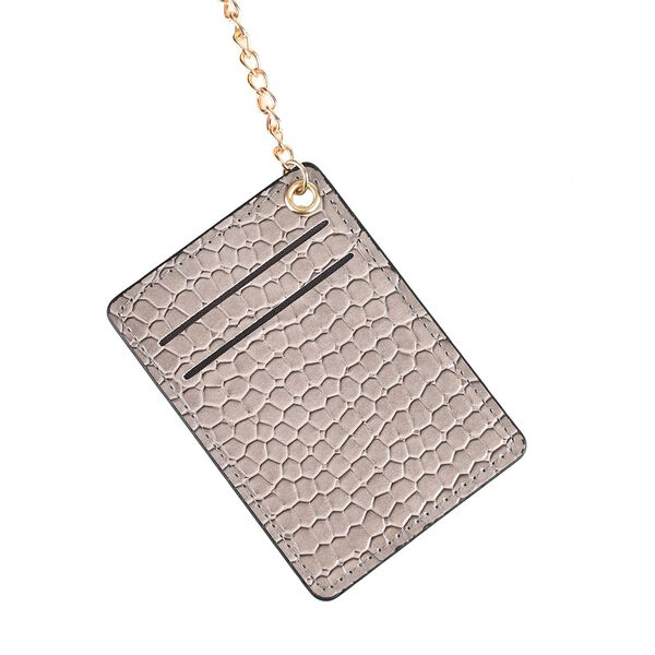 PASSAGE Crossbody Tasche aus PU-Lackleder mit Krokoprägung und RFID-Schutz, 18x7x11 cm, Taupe image number 5