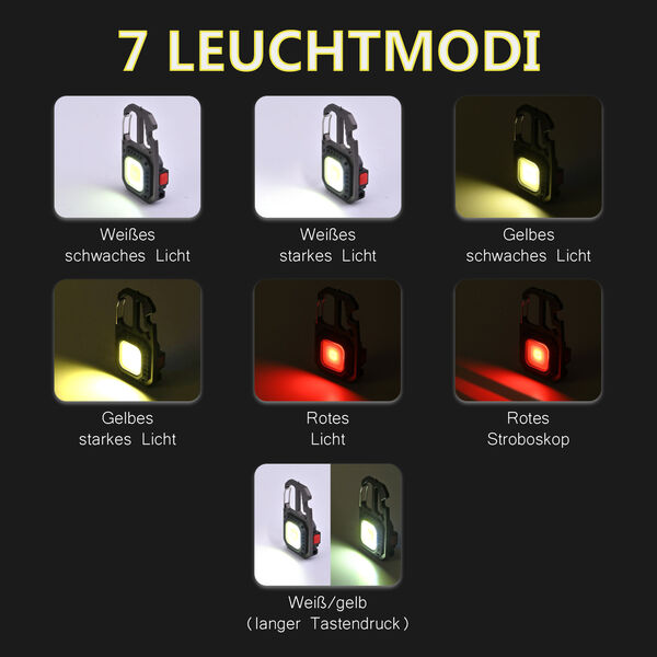 Multifunktions-LED-Taschenlampe und Notfallwerkzeug image number 5