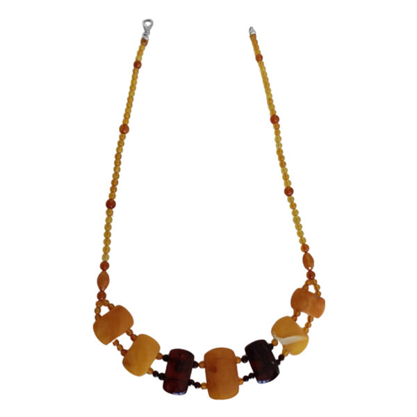 Bernstein Halskette ca. 45 cm 925 Silber ca. 72,00 ct.