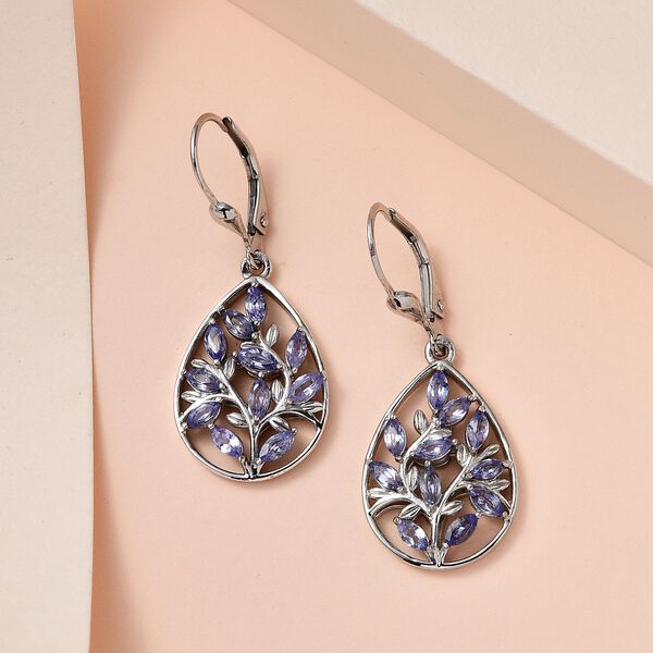 Tansanit Ohrringe - 2,02 ct. image number 2