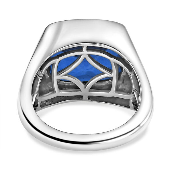 Ceylonfarbener Quarz-Ring, 925 Silber platiniert - 6,18 ct.&nbsp; image number 6