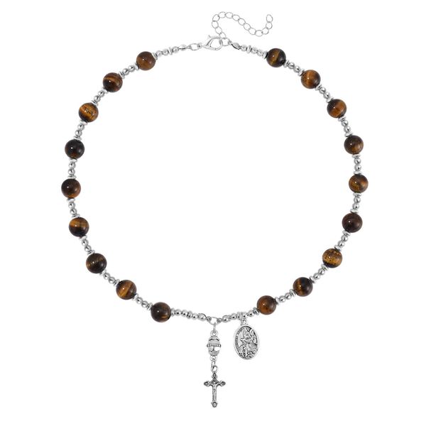 Tigerauge Halskette, 45+5 cm - 180 ct. image number 3