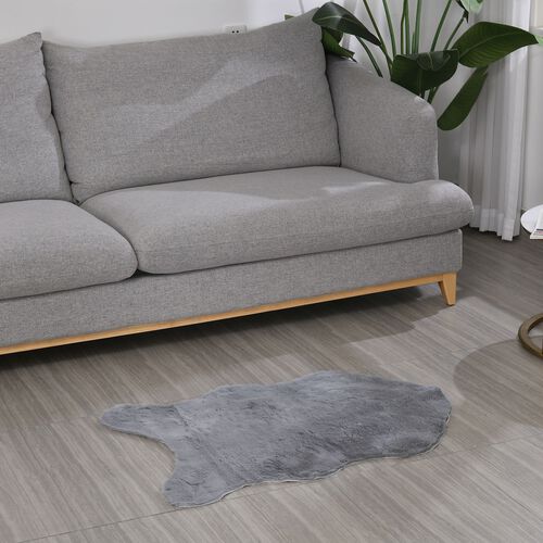 Superweicher Teppich, 1200 GSM, echtes Anti-Rutsch-Material, 90 x 120 cm, Weiß