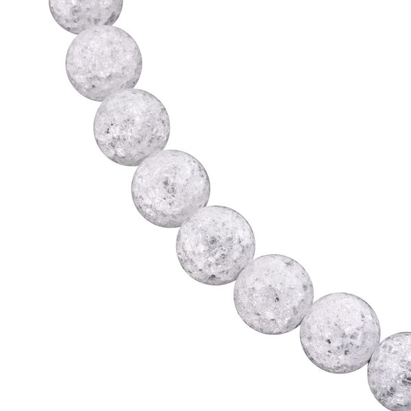 Wei&szlig;e Eis Quarz Halskette, 45cm - 250,15 ct. image number 4