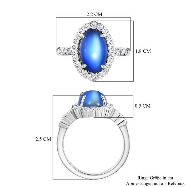 D'Joy Aurora Mondstein und Zirkon Ring - 4 ct. image number 6