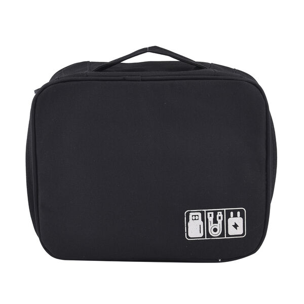 2-lagige Reisetasche, Schwarz