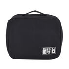 2-lagige Reisetasche, Größe 24x18,5x10 cm, Schwarz