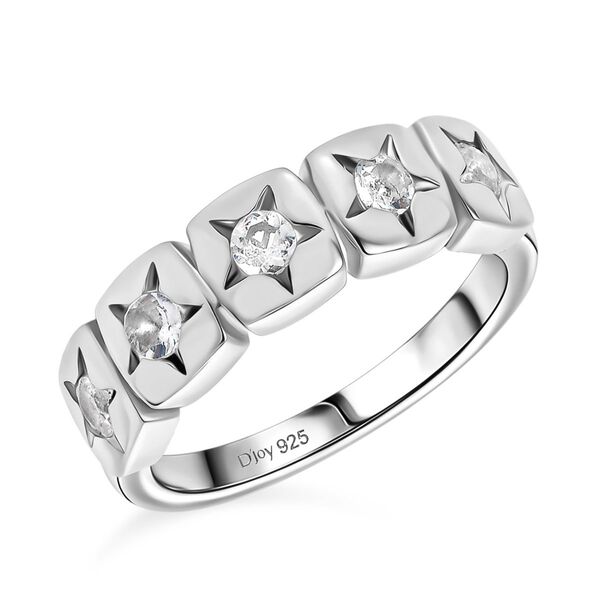 D’joy AAA Prämie Malagasy Mondstein Ring 925 Silber platiniert (Größe 20.00) ca. 0,36 ct image number 4