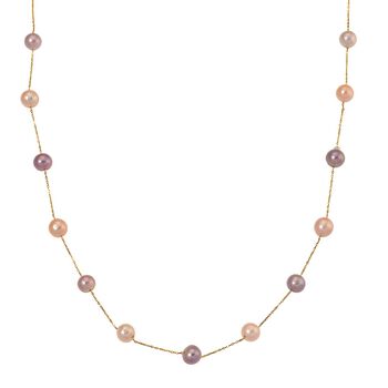 D'Joy AAA mehrfarbige Edison Perle 50cm Halskette