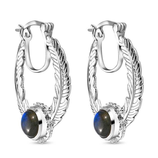 AAA Labradorit Ohrringe - 3,37 ct. image number 4