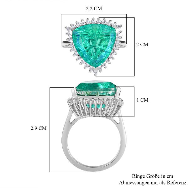 Pfau Triplett Quarz und Zirkon Ring - 10,95 ct. image number 7