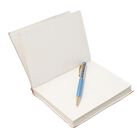 3er Set - Notizbuch mit Einband aus 100% echtem Leder, Kugelschreiber und Schlüsselanhänger gefüllt mit echtem Saphir image number 7