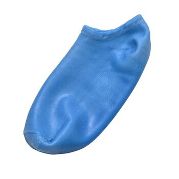 Silikon-Feuchtigkeitssocken f&uuml;r Fu&szlig;pflege mit Anti-Rutsch-Noppen, 21&times;9,5 cm, Blau