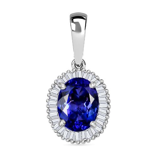 RHAPSODY AAAA Tansanit und VS Diamant Anhänger in 950 Platin - 2,20 ct. image number 0