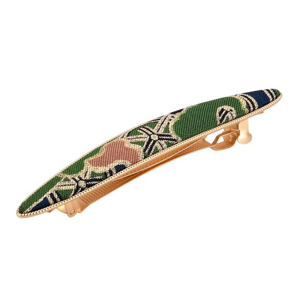 LA MAREY 2er-Set Brokat Seiden-Haarnadel und Ohrringe mit Geschenkbox, Mehrfarbig image number 7