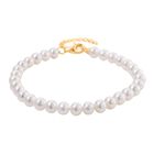 D'Joy AAA Zhuji Akoya-Perle Armband ca. 18 cm mit 5 cm extender,  925 Silber vergoldet