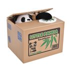 Münzstehlende Panda Spardose, Größe 12x10x9 cm, 2xAA (Batterien nicht inkl.) image number 0