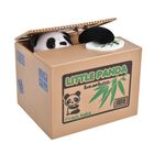 Münzstehlende Panda Spardose, Größe 12x10x9 cm, 2xAA (Batterien nicht inkl.)