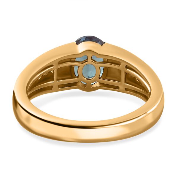 Labor Alexandrit und Zirkon Ring - 1,77 ct. image number 6