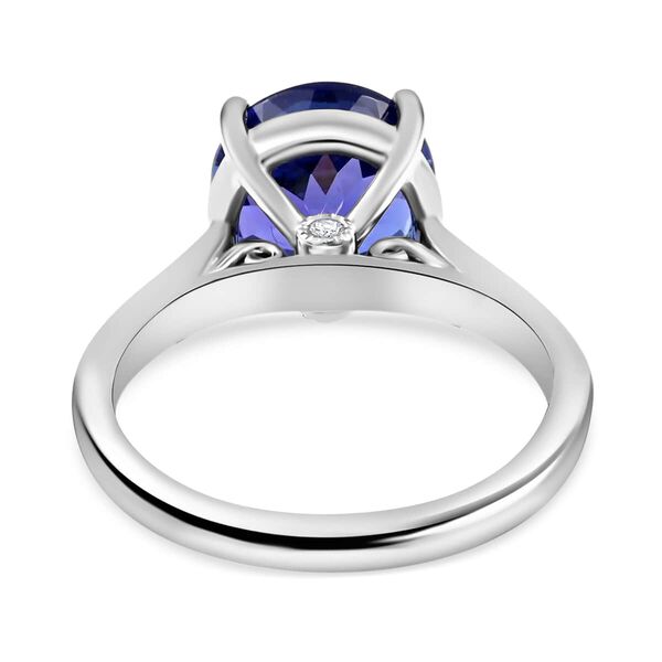 RHAPSODY zertifiziert und geprüft AAAA Tansanit und VS Diamant Ring in 950 Platin - 5 ct. image number 5