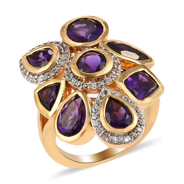 Lusaka Amethyst und Zirkon-Ring - 5,46 ct. image number 4