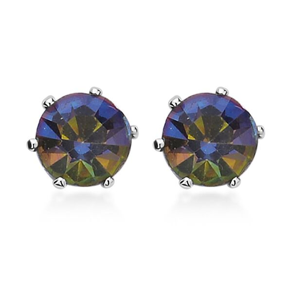 Mehrfarbige Muschelperlen (4-10 mm), Mysticher regenbogen kristall Schmuckset 316L Edelstahl, Nickelfreies Messing image number 4