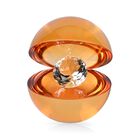 Galaktisch Elegante Planetendiamant Kristalldekoration, Größe: 11x11x12.5cm, orange