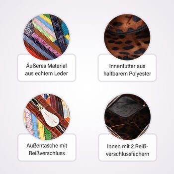 Chaos by Elsie- Crossbody Tasche aus echtem Leder mit RFID Schutz