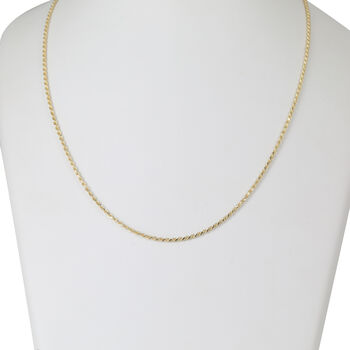 LIGHT ROPE 925 Silber vergoldet Halskette ca. 60 cm ca. 6,15g