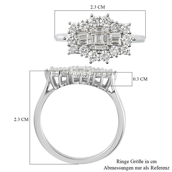 ILIANA IGI zertifizierter SI GH Diamant Ring in 750 Weißgold - 1 ct. image number 5