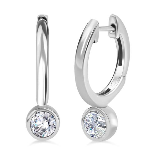 Solitär Moissanit Ohrringe - 0,87 ct. image number 0