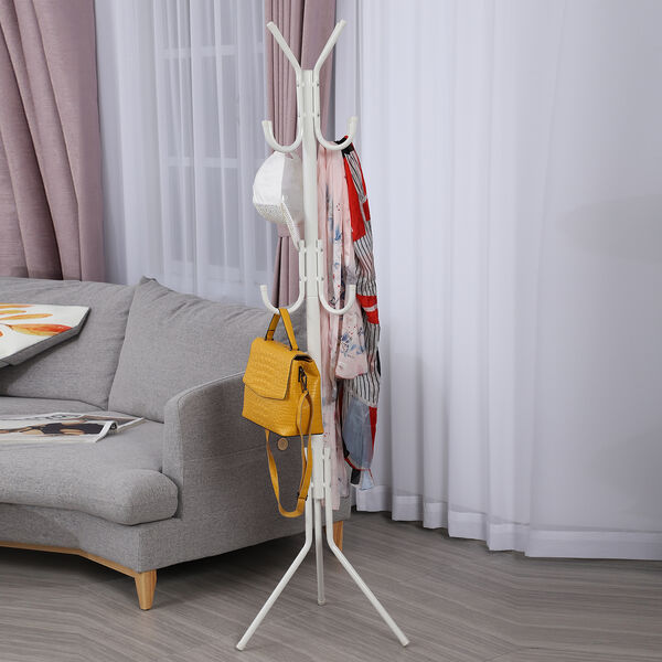 Garderobenständer, Größe: 45x45x173 cm, Weiß image number 2