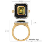 Natürlicher Peridot und Zirkon-Ring, 925 Silber vergoldet  ca. 1,68 ct image number 6