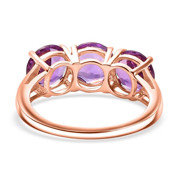 AA Rose De France Amethyst Ring 925 Silber ros&eacute;vergoldet (Gr&ouml;&szlig;e 20.00) ca. 3,96 ct image number 6