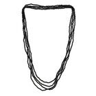 Mehrlagige Thai schwarze Spinell-Halskette image number 0