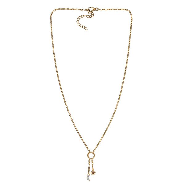 LUXURIANT DIAMOND - Lab Grown Roter Diamant SI, Lab Grown Diamant Halskette ca. 45 cm 925 Silber 750 Gelbgold vermeil ca. 0,11 ct. image number 3