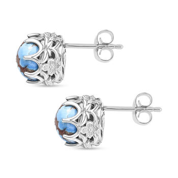 D'Joy Goldenhill T&uuml;rkis Ohrringe - 5,14 ct.