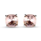 LUSTRO STELLA - österreichische Vintage-Rose Kristall-Ohrstecker, 925 Silber platiniert ca. 3,14 ct