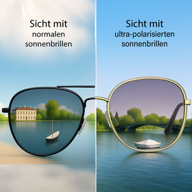 Sole und Luce - Swiss Eyewear - Ultra-Polarisierte UV400 Sonnenbrille, Grau