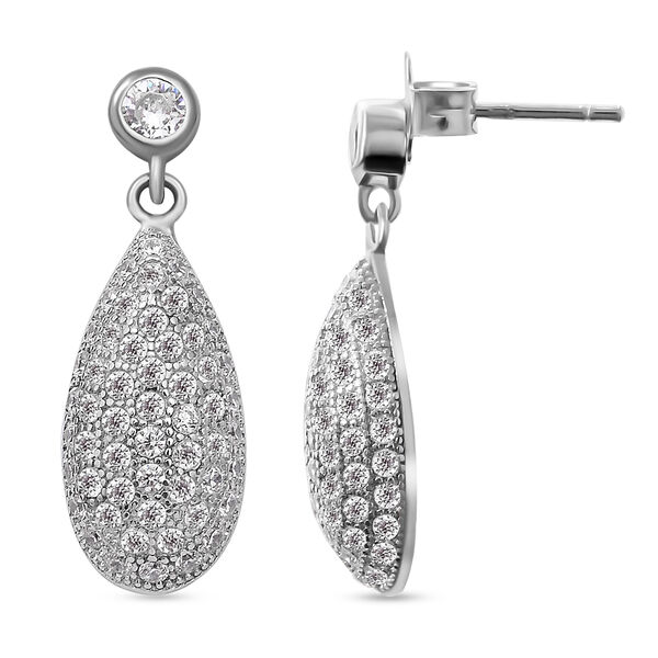 Lustro Stella - weiße Zirkonia-Ohrringe, 925 Silber, ca. 1.75 ct image number 3