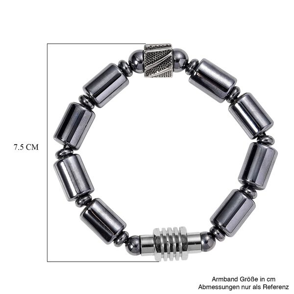 Terahertz Armband ca. 19 cm Reiner Edelstahl ca. 130,00 ct. image number 5