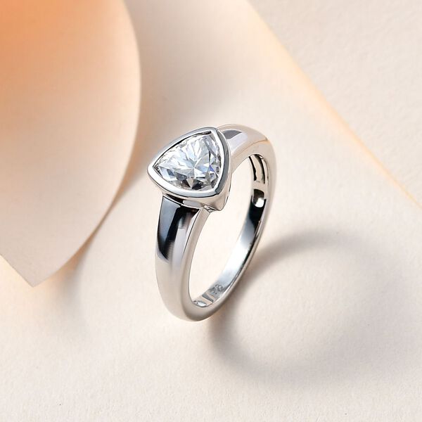 Moissanit Ring- 1,28 ct. image number 8