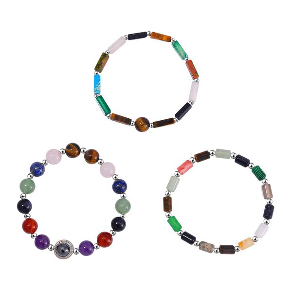 Mehrfarbig Edelsteine, H&auml;matit Schmuckset ca. 190.50 ct