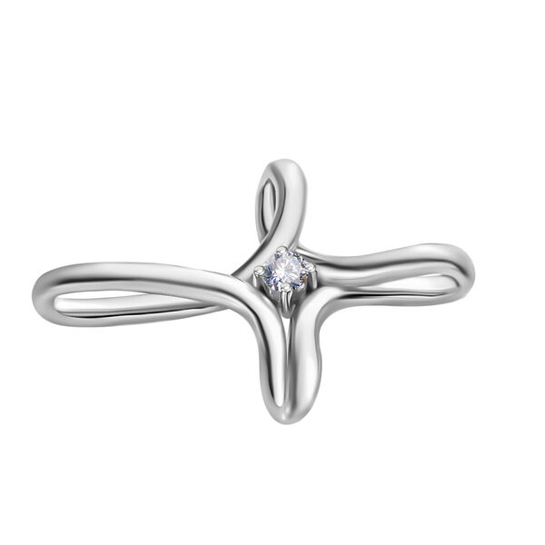 Moissanit Kreuz Anhänger - 0,24 ct. image number 3