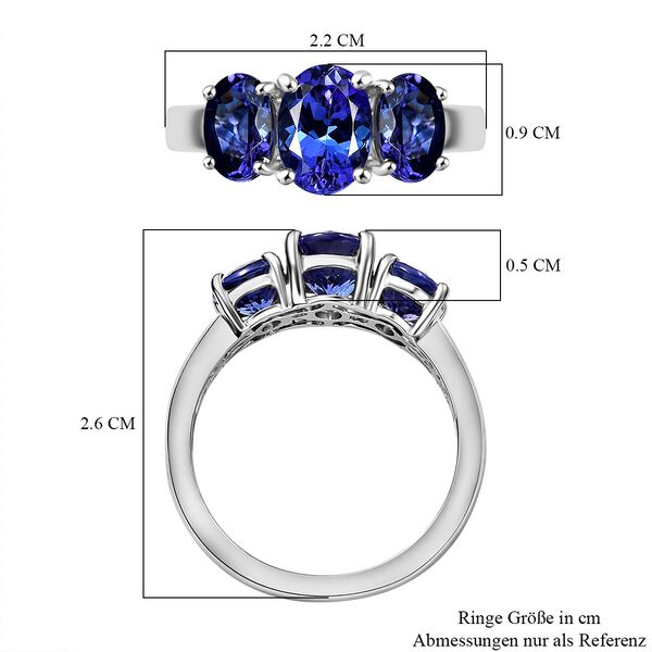 RHAPSODY AAAA Tansanit Ring in 950 Platin - 3,37 ct. image number 7