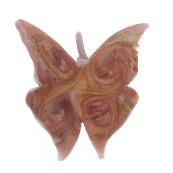 IL MURANO DI FRANCESCA- rosa Muranoglas aus Italien Schmetterlingsanh&auml;nger