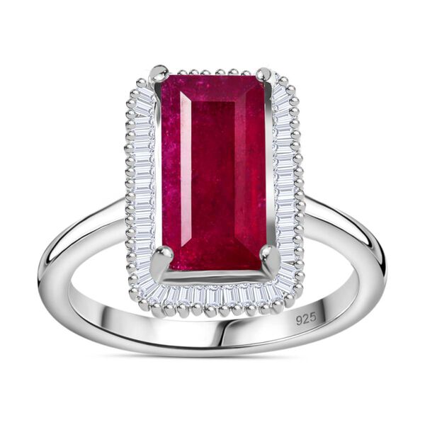 Afrikanischer Rubin und Diamant-Ring - 4,67 ct. image number 6